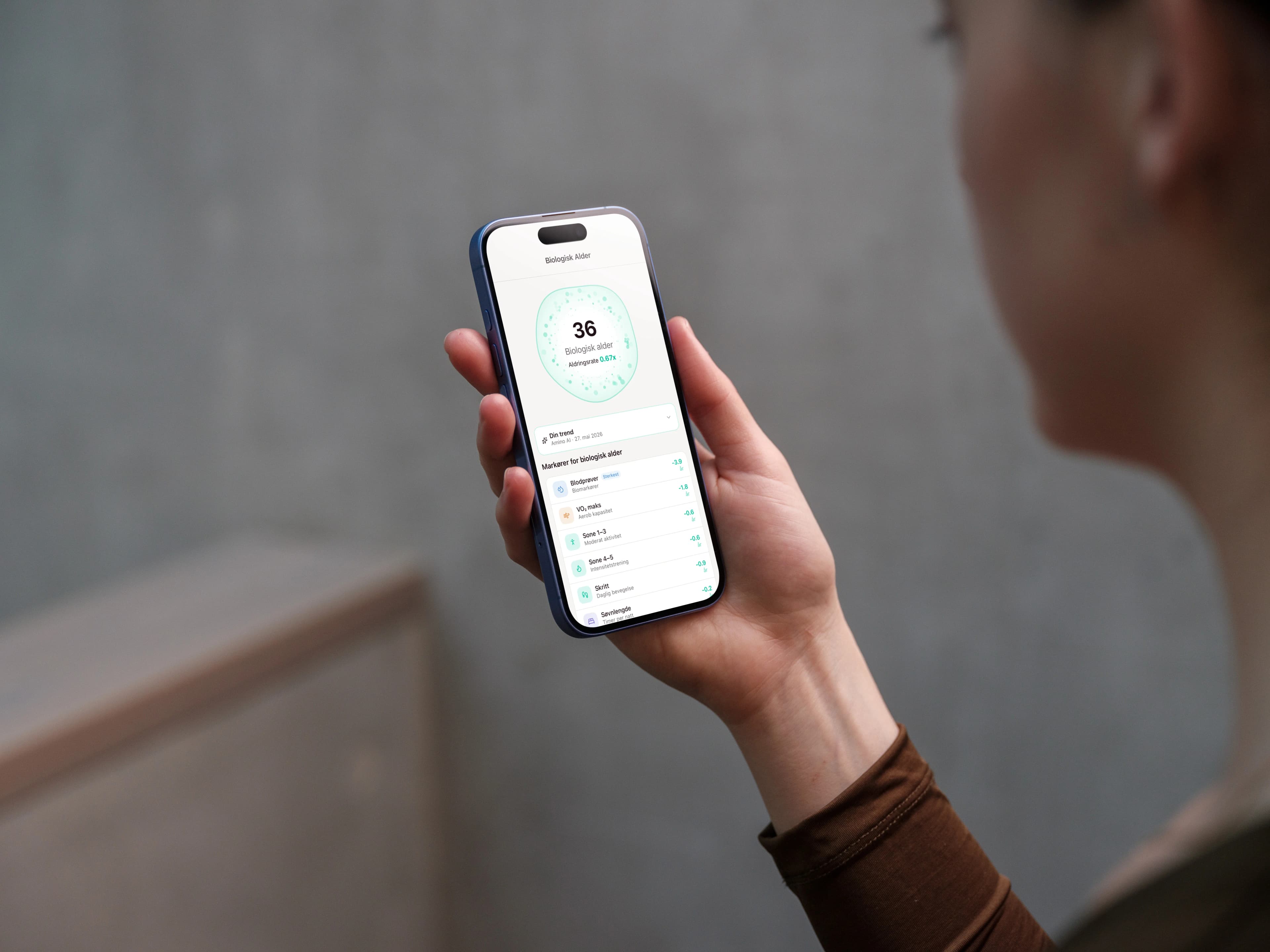 Wearables og biologisk alder i Amino